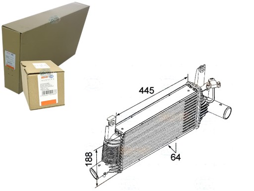 BRH8ML 376 - ИНТЕРКУЛЕР BEHR HELLA NISSAN NAVARA 2.5D