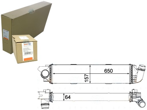 BRH8ML 376 - ИНТЕРКУЛЕР BEHR HELLA OPEL VIVARO 1.6CDTI/RENAULT