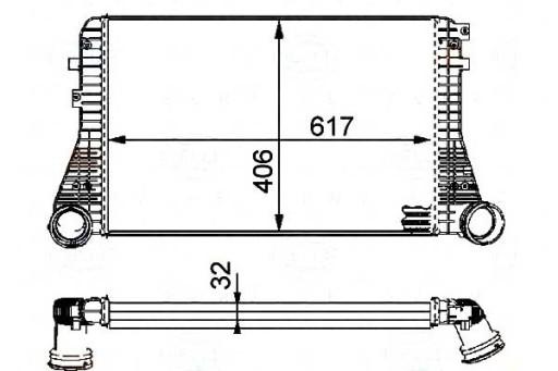 8ML 376 723-541 (BRH) B 3C0145805AG A E - ИНТЕРКУЛЕР BEHR-HELLA VW GOLF V 1.4TSI-2.0TDI BEH