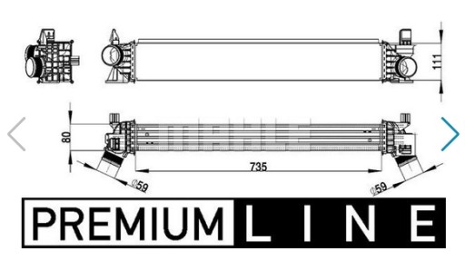 8ML 376 - Интеркулер BEHR Fiat Ducato 2006-