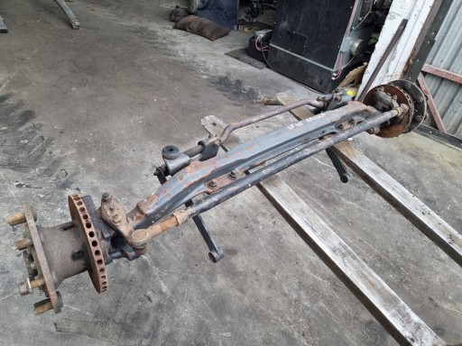 Балка вісь підвіска ступиці поворотні кулаки daf 45 ti колеса 17.5