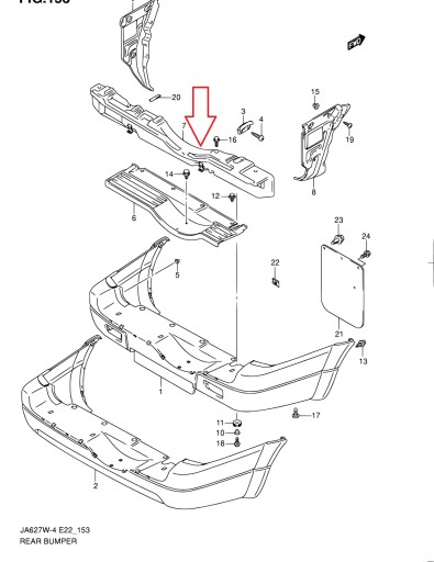 71820-65D32 - Посилення променя задній бампер для SUZUKI Grand Vitara Xl-7 2.7 2.5 V6