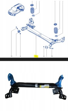 БАЛКА ЗАДНЕЙ ПОДВЕСКИ DACIA SPRING 21 OR555111208R