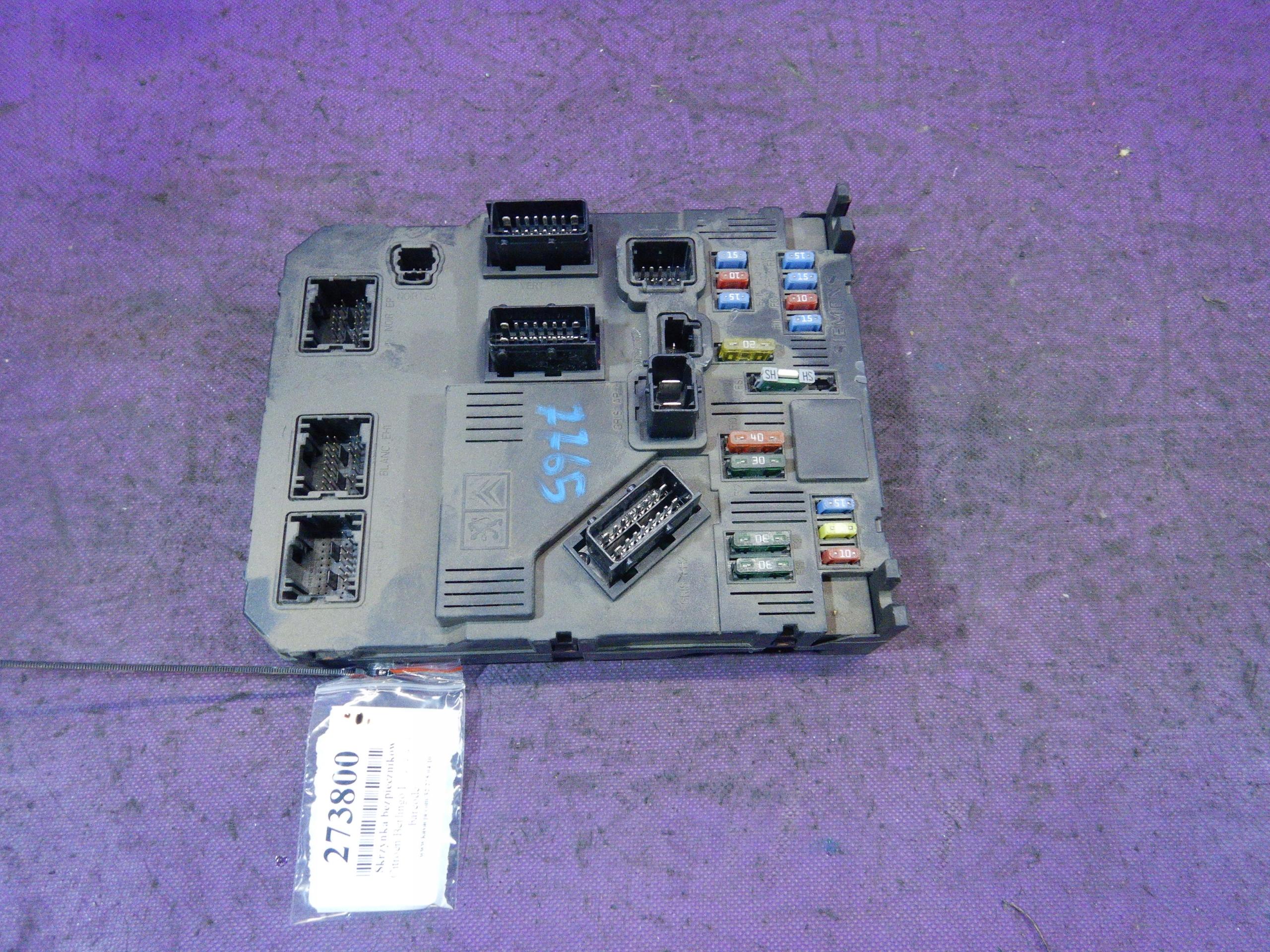 BERLINGO И 1.9 МОДУЛЬ КОРОБКИ BSI 9653667780