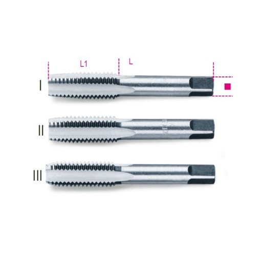 БЕТА НАБІР МІТЧИКІВ РУЧНИХ М10 х 1,5, 3 ЧАСТИНИ