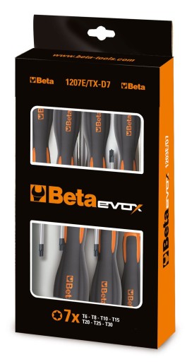 БЕТА-ВЕРСИЯ.Отвертки 7шт EVOX PROF. TORX 1207E / TX-D7