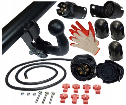 БЕЗ РЕЗУВАННЯ БАМПЕРА БУКСИКУВАЛЬНИЙ ГАК+ЖГУТ+ПЕРЕХОДНИК7PIN/13P OPEL ZAFIRA 1 A