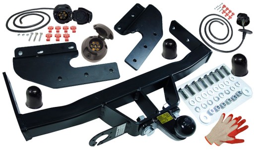 БЕЗ РОЗРІЗУ БАМПЕРА БУКСИРУВАЛЬНИЙ ГАК+ЖГУТ VW T4 TRANSPORTER 1996-2003+БУС