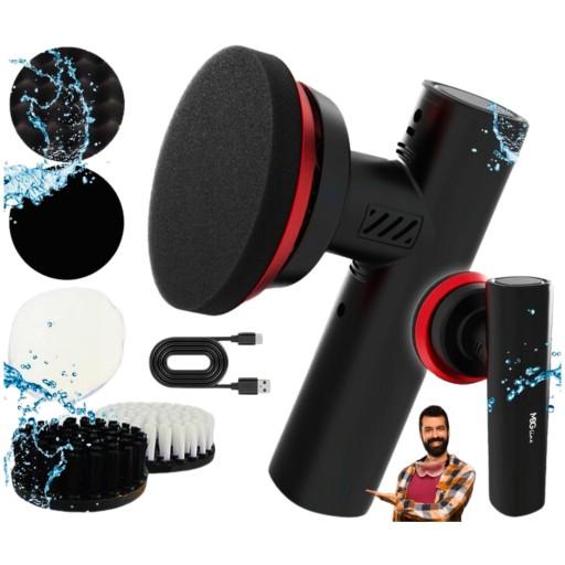 АККУМУЛЯТОРНАЯ ЩЕТКА ДЛЯ ПОЛИРОВКИ АВТОМОБИЛЯ НАБОР ЩЕТОК USB 30 Вт