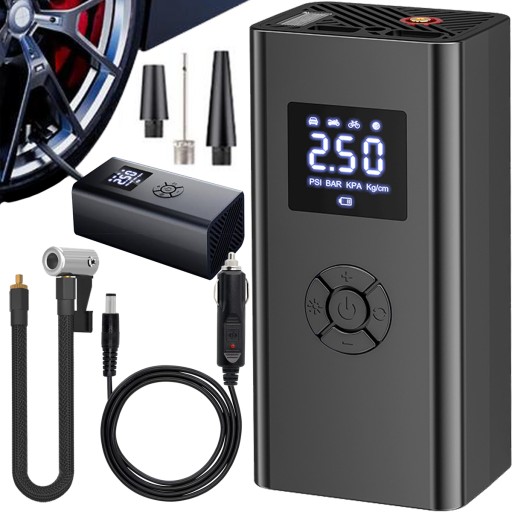 Бездротовий електричний повітряний насос автомобільний велосипедний компресор 3900mah