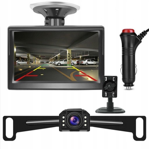 БЕСПРОВОДНАЯ РЕВЕРСИОННАЯ КАМЕРА HD + ЖК-дисплей 5 ДЮЙМОВ