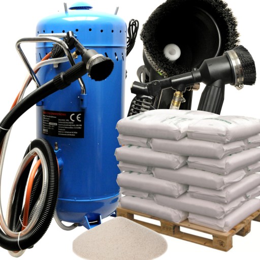 БЕСПЫЛЬНЫЙ сифонный пескоструйный аппарат 105L + песок 250KG