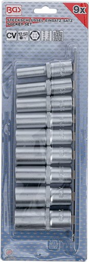 Головки BGS довгі 10-24 мм, 1/2