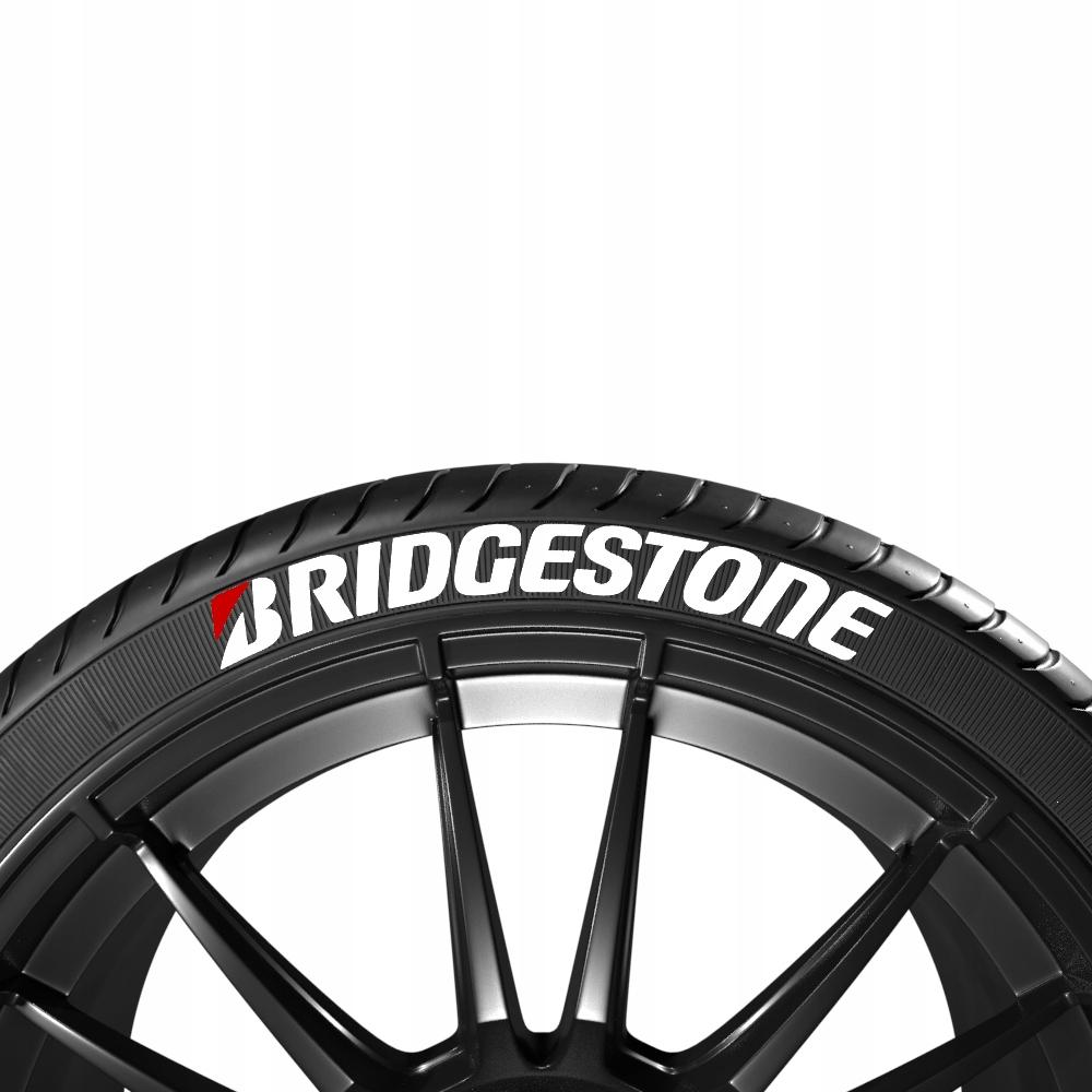 БІЛІ НАПИСИ НА ШИНАХ BRIDGESTONE + ЛОГОТИП (4 ШТ.)