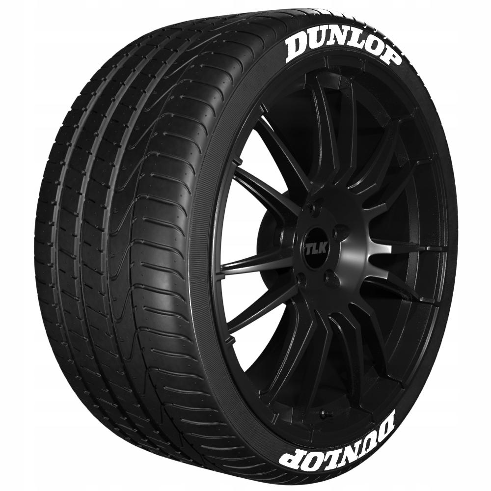 БІЛІ НАПИСИ НА ШИНАХ DUNLOP (8 ШТ.)