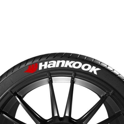 БІЛІ НАПИСИ НА ШИНАХ HANKOOK + ЛОГОТИП (4 ШТ.)