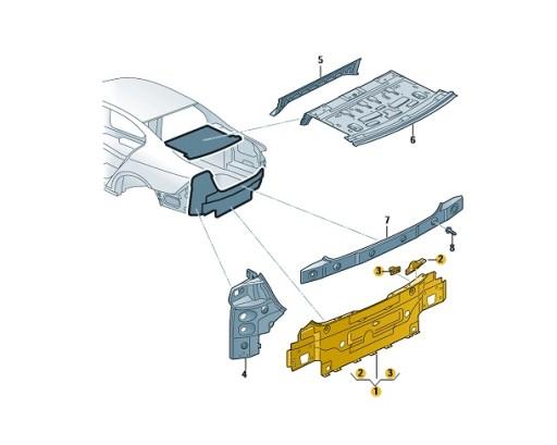 *ЗАДНИЙ ЛИСТ ЗАКРИВАННЯ VW PASSAT OE: 3G5813301A
