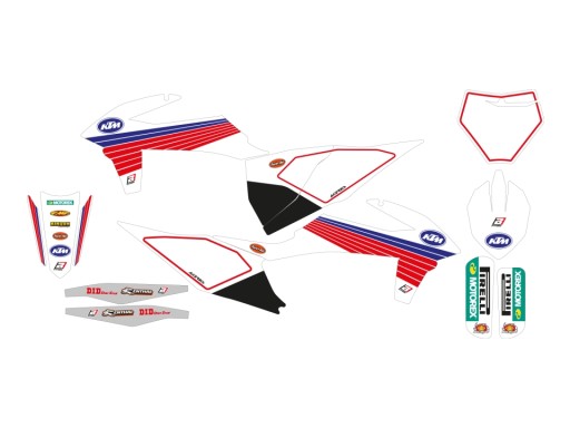 E2547AA/01 - BLACKBIRD НАБІР НАКЛЕЙОК KTM SX / SXF EXC / EXCF