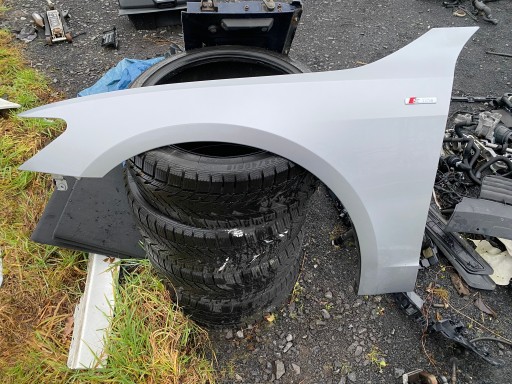 КРИЛО ПЕРЕДНЕ ЛІВЕ ПЕРЕДНЕ AUDI A7 C8 4K 4K8 LZ7G ГАРНИЙ КОЛІР