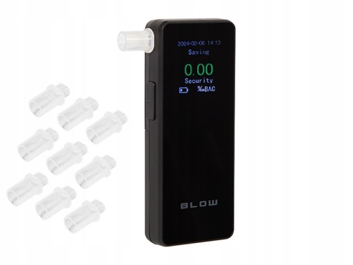 Алкотестер BLOW, електрохімічний тестер на тверезість, 10 шт