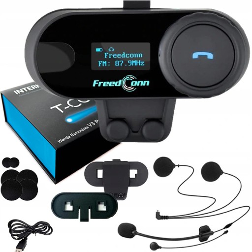 Bluetooth MOTORCYCLE INTERCOM T-COM SC V3 Pro говорить нам російською