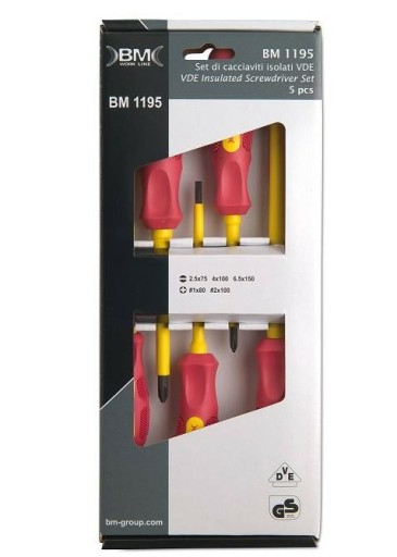 BM ВИВІРТКИ ІЗОЛЬОВАНІ ДЛЯ ЕЛЕКТРИКІВ 5 шт.