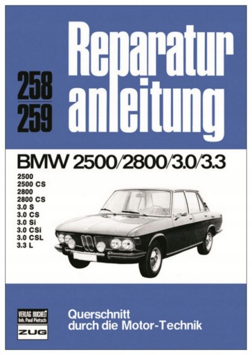 BMW 2500 2800 3.0 3.3 E3 E9 (1968-1977) 24h керівництво по ремонту