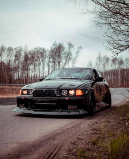 BMW 3 E36 БАМПЕР ЮБКА MPAKIET BMW E36 ПЕРЕДНЯЯ ЮБКА MONSTER XXL