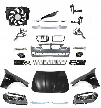 41617207194 - BMW 5 F10 2009-2013 КОМПЛЕКТ ПЕРЕДНЬОГО БАМПЕРА КАПОТ
