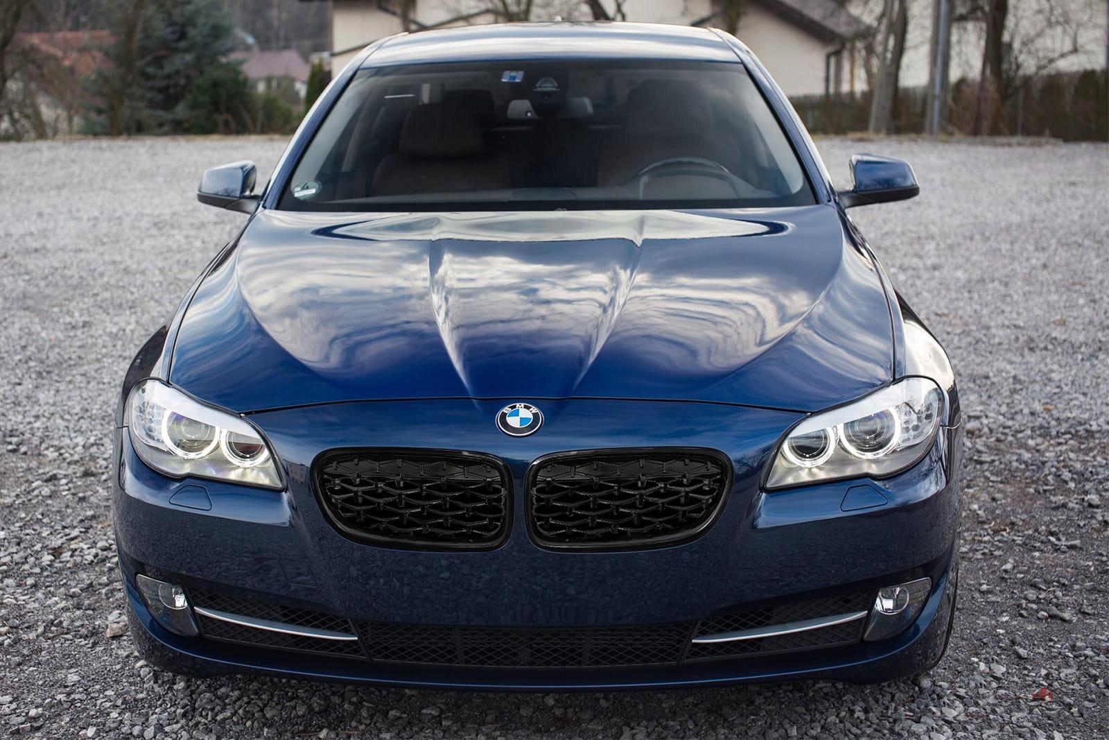 BMW 5 F10 2009-2017 решітка чорний передній Алмаз