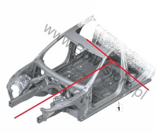 SEDAN RAMA SŁUPEK LEWY FARTUCH - BMW 5 F10 чверть лонжерон стійка поріг фартух