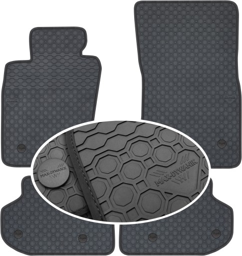 BMW 5 F10 F11 2013-2017 рр. Гумовий килимок PrimeLiner - Чорний