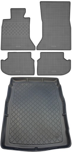 BMW 5 F10 SD 4D 2013-2017 SET - Коврик в багажник + коврик для ног
