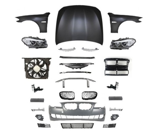 41357248433 - BMW 5 F10 ремень бампера переднего капота и крыла