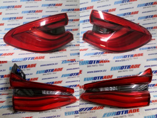 7376483 7376484 - Bmw 6 g32 задні led фари задні комплект європа / оригінал / стан відмінний!