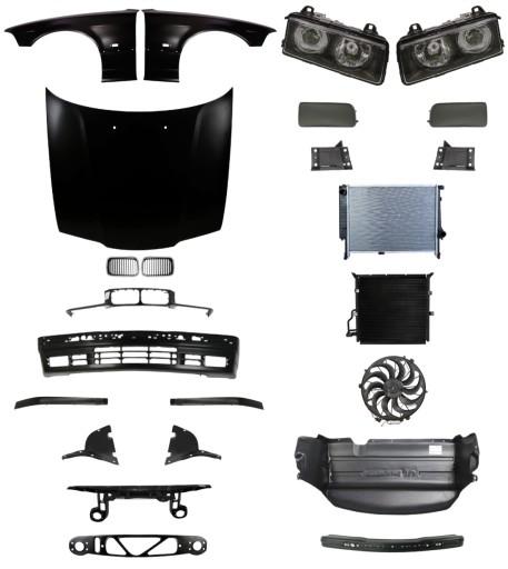 3735 - BMW E36 90-93 Решетка на бампер и капот