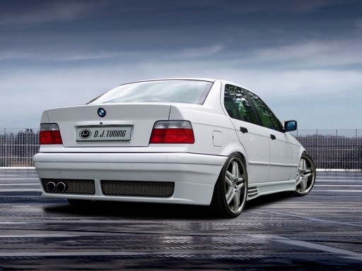 BMW E36 * ЮБКА ЗАДНЕГО БАМПЕРА * DJ-ТЮНИНГ