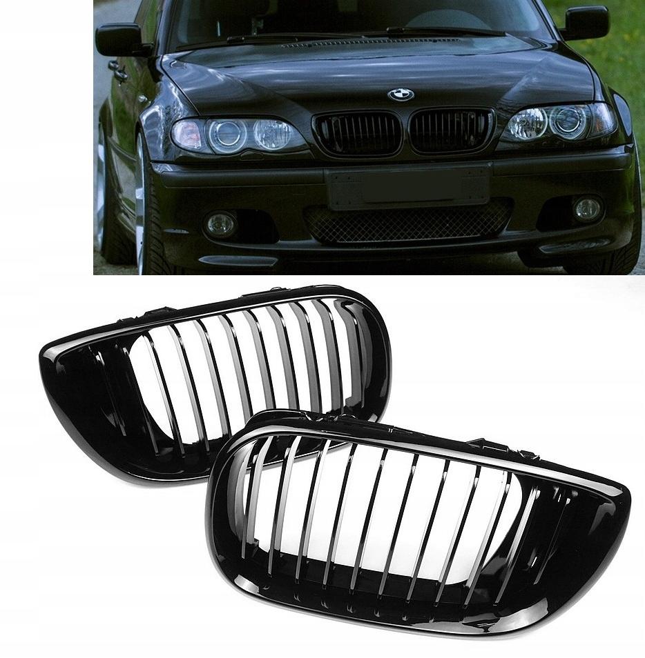 BMW E46 лифт 01-05 почек гриль черный глянец
