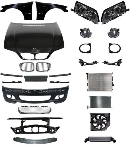 3703 - BMW E46 M Пакет 01-06 Ремінь бампера Балка капота