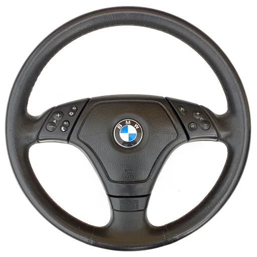 Многофункциональное рулевое колесо BMW E46, кожаная спортивная подушка, аксессуары