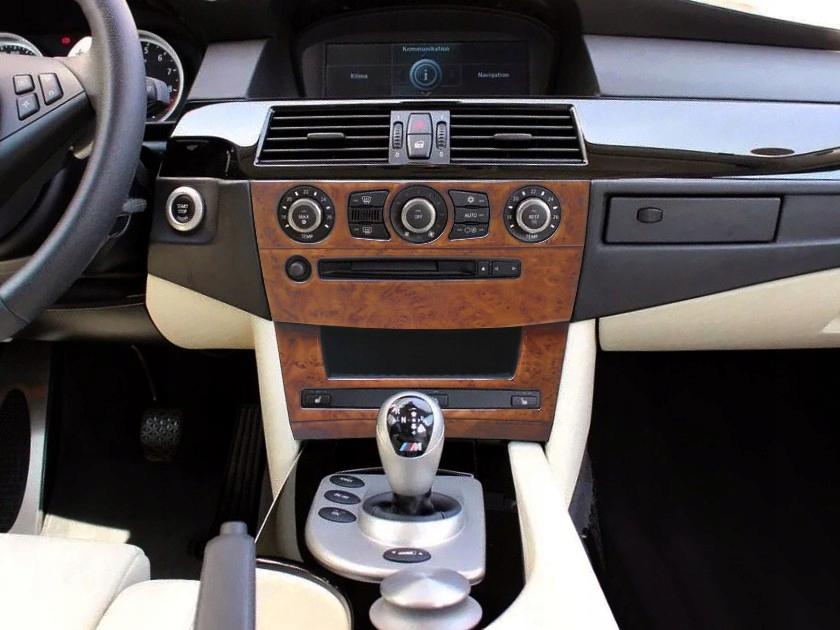 BMW E60 / 61 кокпит фанеры панель карбон дерево 3D