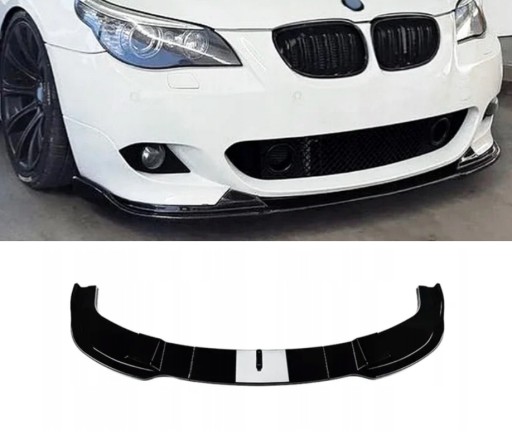 BMW E60 E61 2003-2010 ГЛЯНЦЕВЫЙ ЧЕРНЫЙ M ПАКЕТ РАЗДЕЛИТЕЛЕЙ БАМПЕР ЮБКА