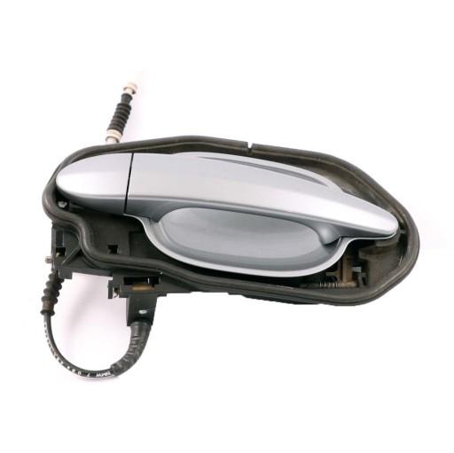 7199555 - BMW E60 E61 ручка двери левая задняя левая Silbergrau