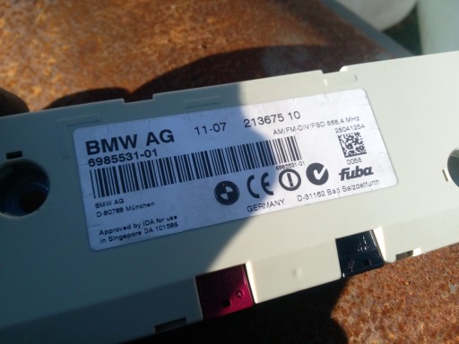 6985531 - BMW E61 E60 антенный усилитель AM / FM-DIV / FBD