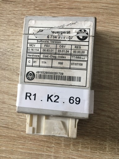 6784314 - BMW E61 E65 модуль БУ ниво ниво 6784314*