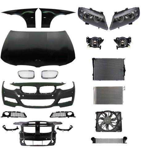 3687 - BMW E90 M Пакет 04 - Бампер, Накладка, Капот, Балка