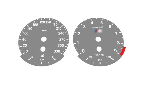 BMW E92 M3 Серые циферблаты одометра Европа