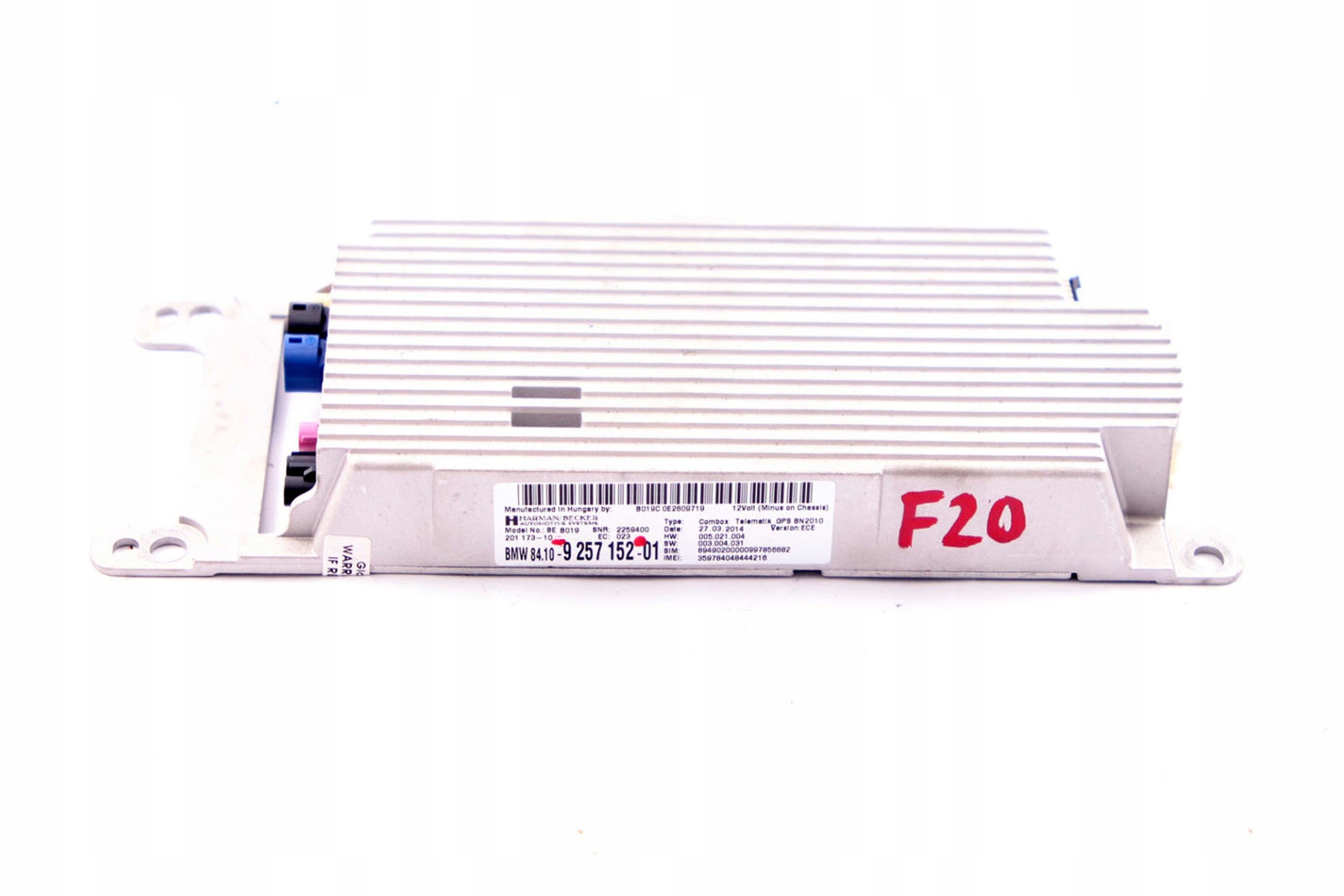 9257162-1 - BMW F10 F20 F22 F30 модуль GPS Combox Telematik