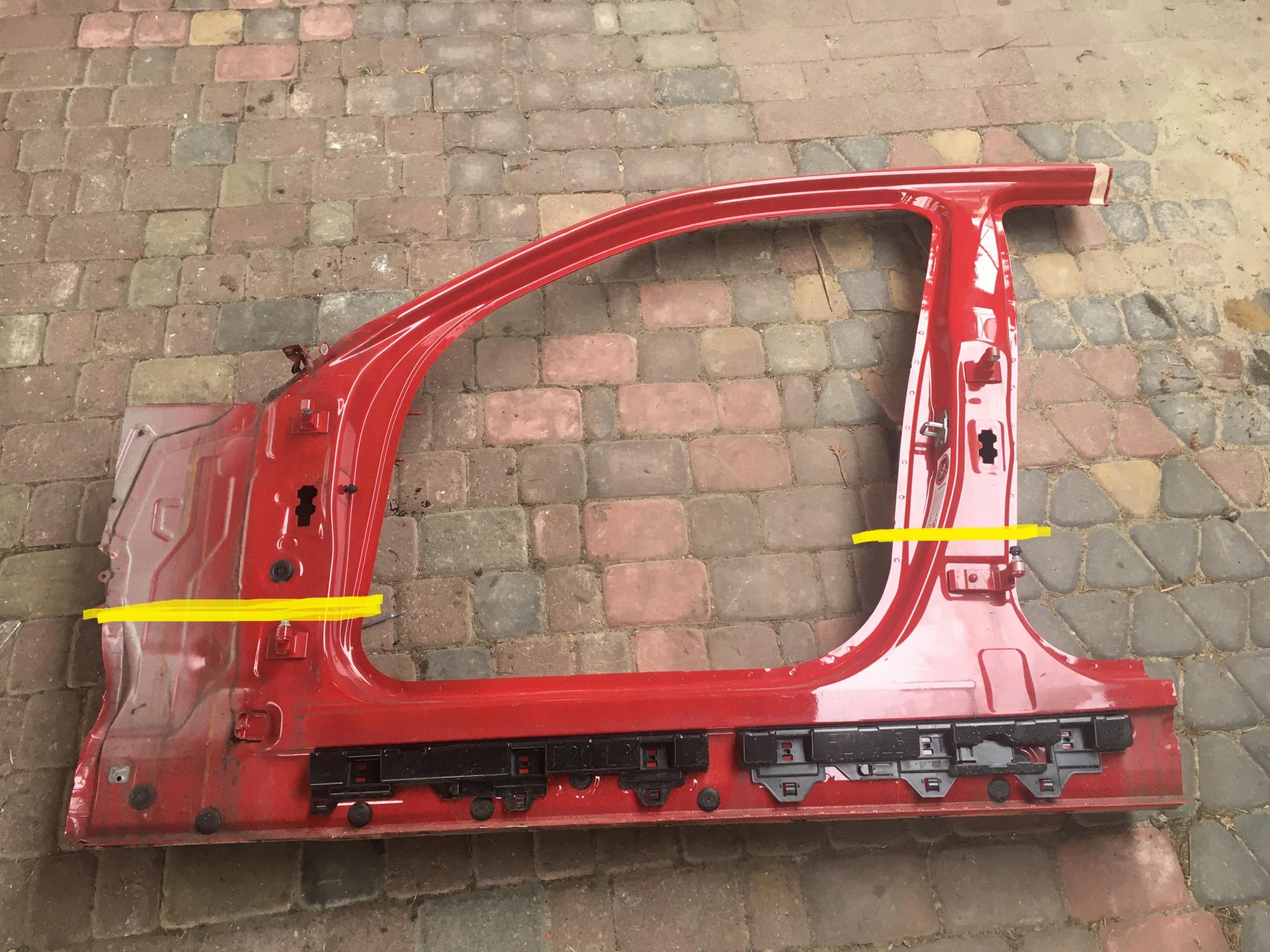 BMW F20 A-стойка левый порог рамка четверть