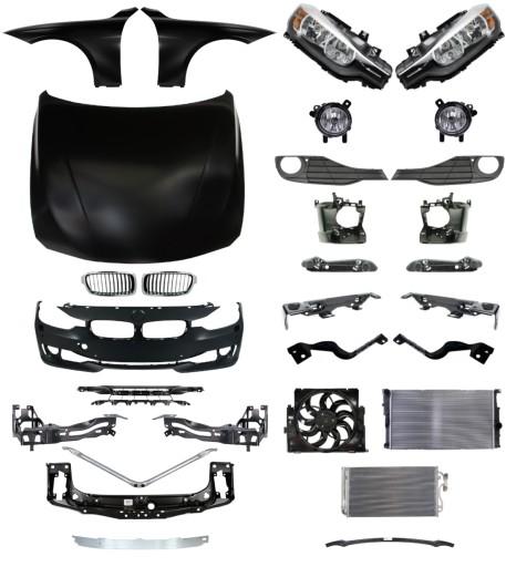 3757 - Ремінь бампера BMW F30 11-15 Балка капота